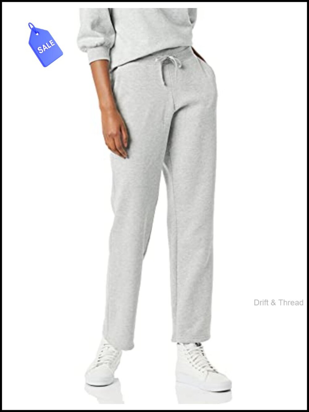 Women's Cozy Fleece Straight Leg Sweatpants with Pockets